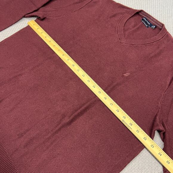 Lot of 2 Nautica Sweaters Mens XXL Red Green Cotton Vneck Pullover Classic - Picture 7 of 7